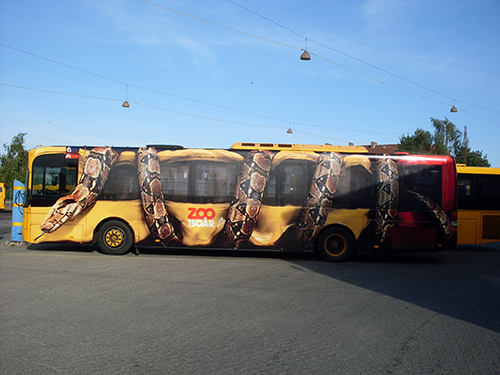 Zoo snake bus