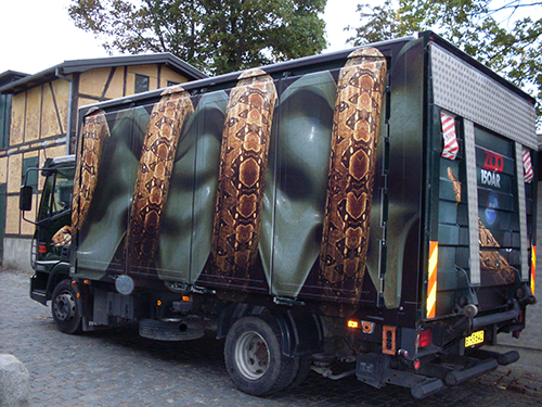 Zoo snake truck